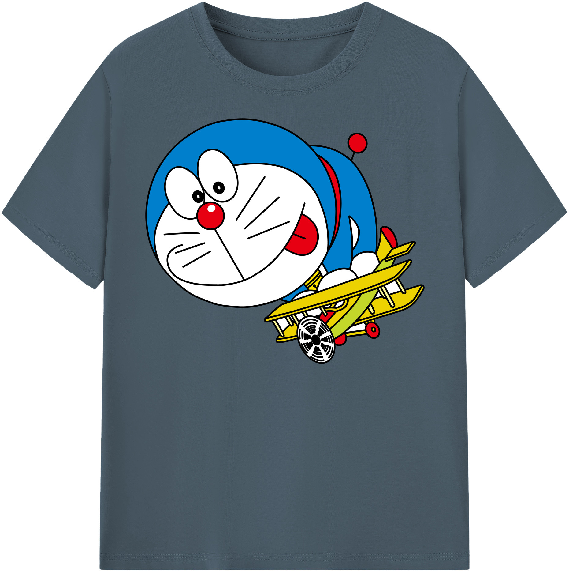 （画像用） ドラえもん Doraemon 綿100％半袖Tシャツ（フロントプリント）